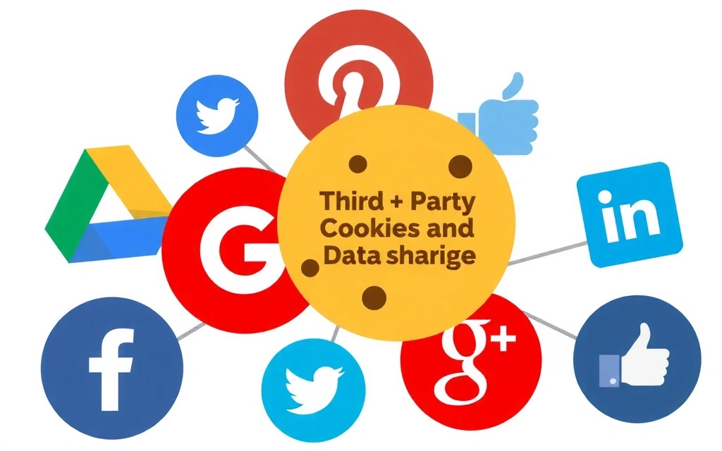 Ilustrație cu simboluri pentru servicii externe și interconectare